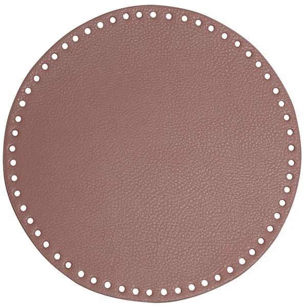 Go Handmade Taske/Kurve Base, PU Læder, Rund, 25 cm